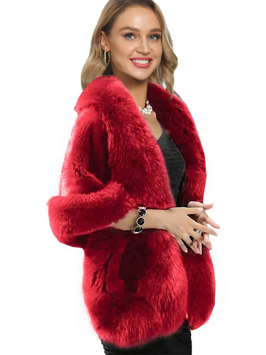 New Women's Faux Fur Coat Fashion Comfortable Warm Casual Fur Cape Coat High Quality Faux Fox Fur Coat For Women