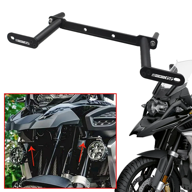 

Motorcycle Front Fender Lower Fork Fog Light Spotlights Mount Bracket Fit For BMW R1250GS LC ADV R 1250 GS Adventure 2019-2023