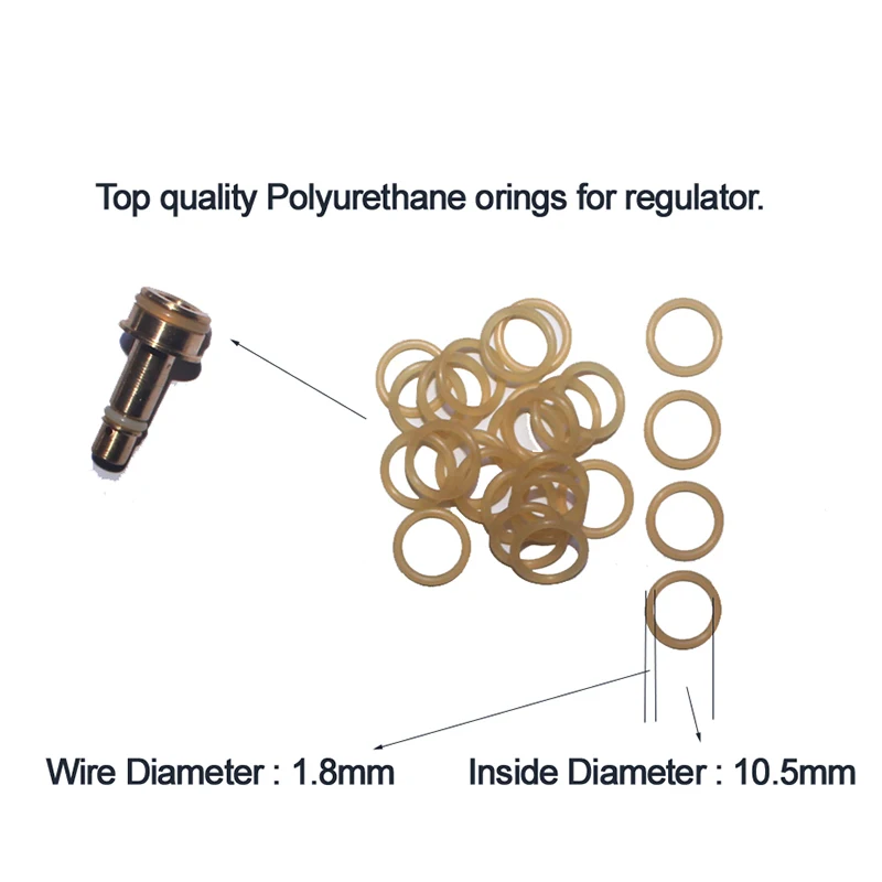 HPA Air Tank Regulator Piston Bigger Seal Polyurethane O-ring Oring Sealing 90 Duro 20/50pcs