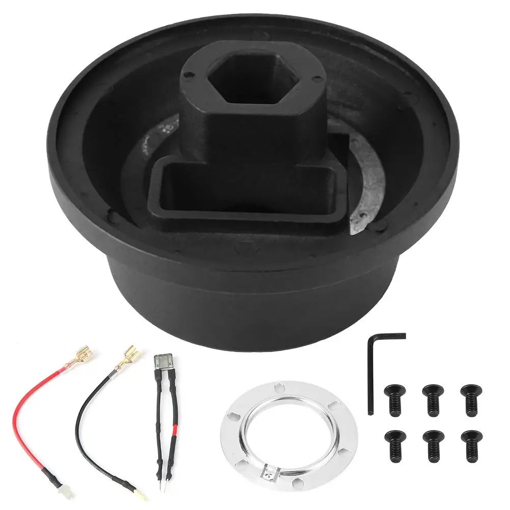 Kit adattatore mozzo volante per auto a sgancio rapido-per Ford Fiesta e per Mustang-lega di alluminio resistente-Design nero elegante