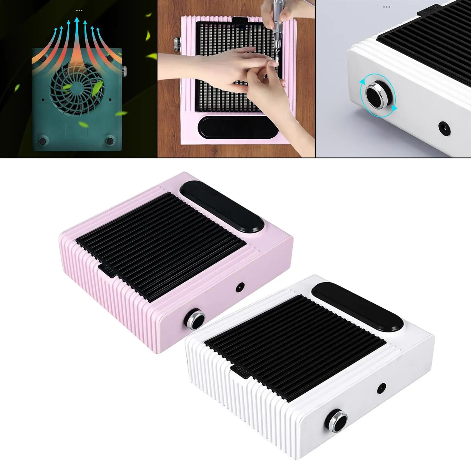

80W Nail Dust Collector Vacuum Cleaner Vent Dust Extractor Electric for Nail Art EU Professional