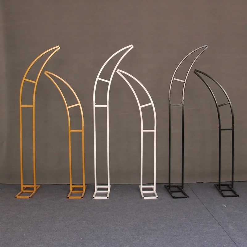 2026 Factory Supplies Wedding Horn Door Flower Arch Stand Event Arrangements Decoration Iron Stands Backdrop Flower Stand
