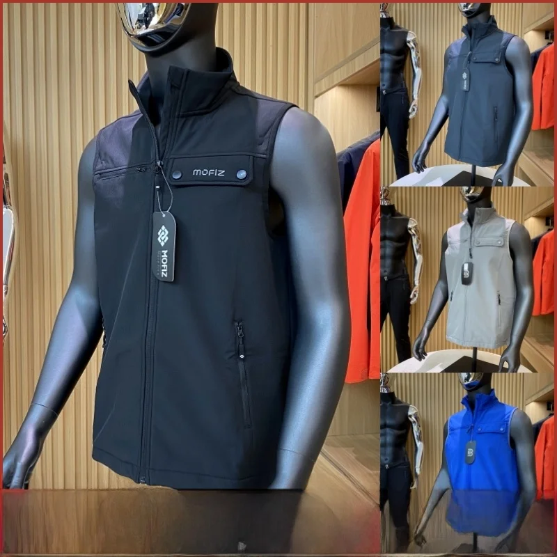 

Top Notch Fce Lined Stand Collar Outdoor Windproof Water Resistant Vest for Couples Youth ular Thi Stand Fit Casual