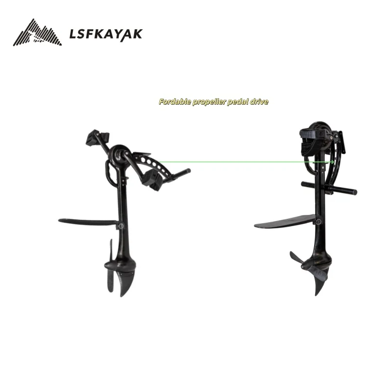 Die-cast Aluminum Propeller Foot Pedal Drive System Durable Replacement Fitting for Pedal Type Fishing Kayak