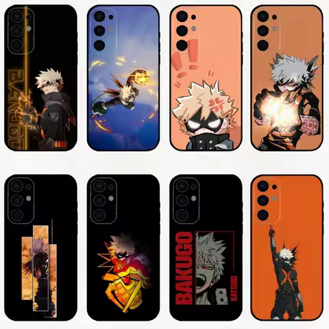 K-Katsuki Bakugo Hero A-Academia Phone Case For Samsung S25,S24,S23,S22,S21,S20,Plus,Fe,Lite,Others Black Cover