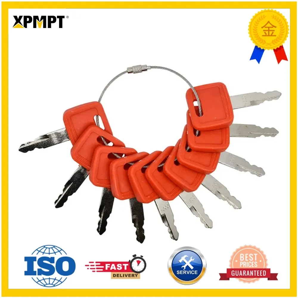 H800 Ignition Keys AT194969 AT147803 10PCS For John Deere Excavator Case Dozer Fiat New Holland