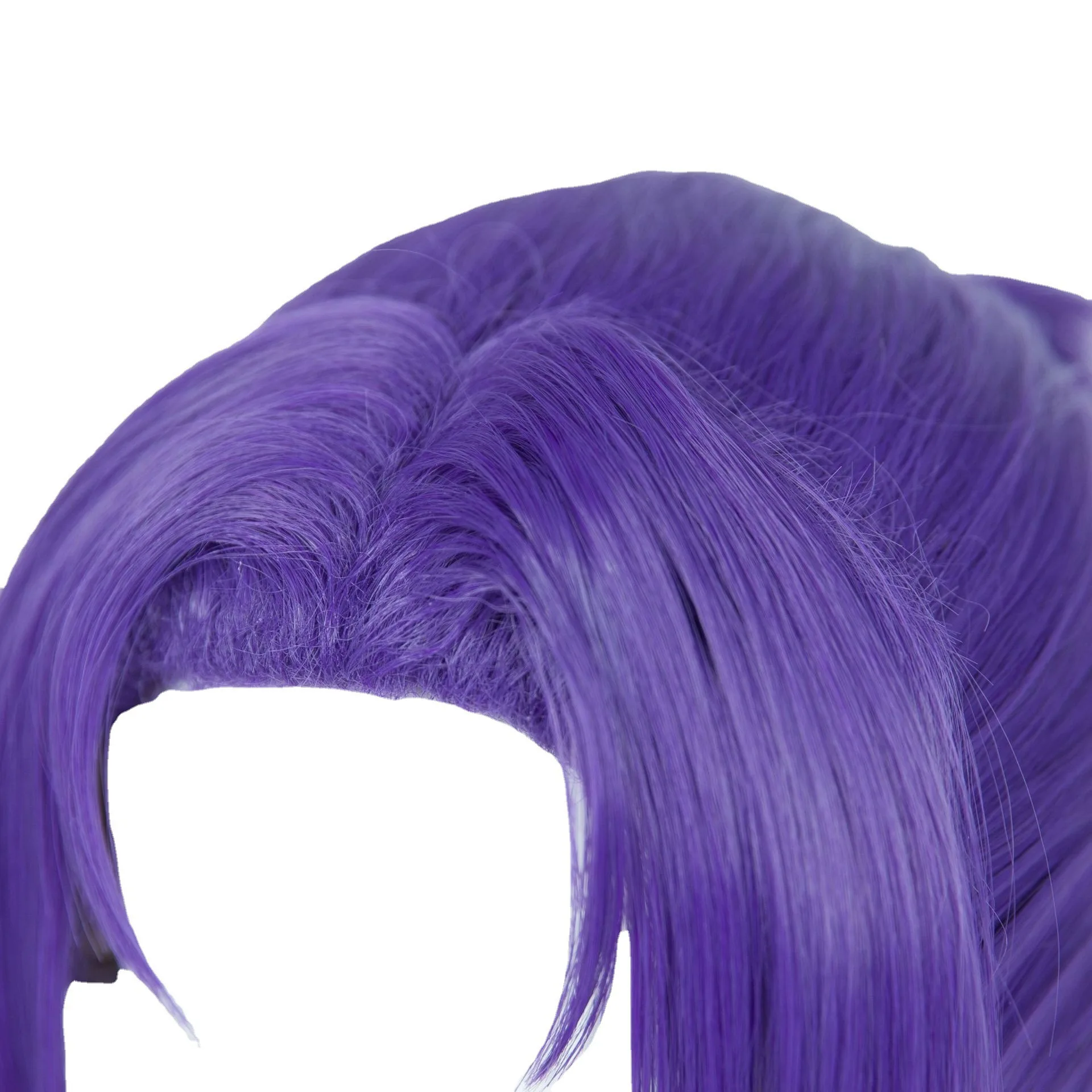 Peluca de cosplay de Mikage Reika de prisión azul, peinado morado de una sola pieza de parte media, cabello falso de cosplay de anime