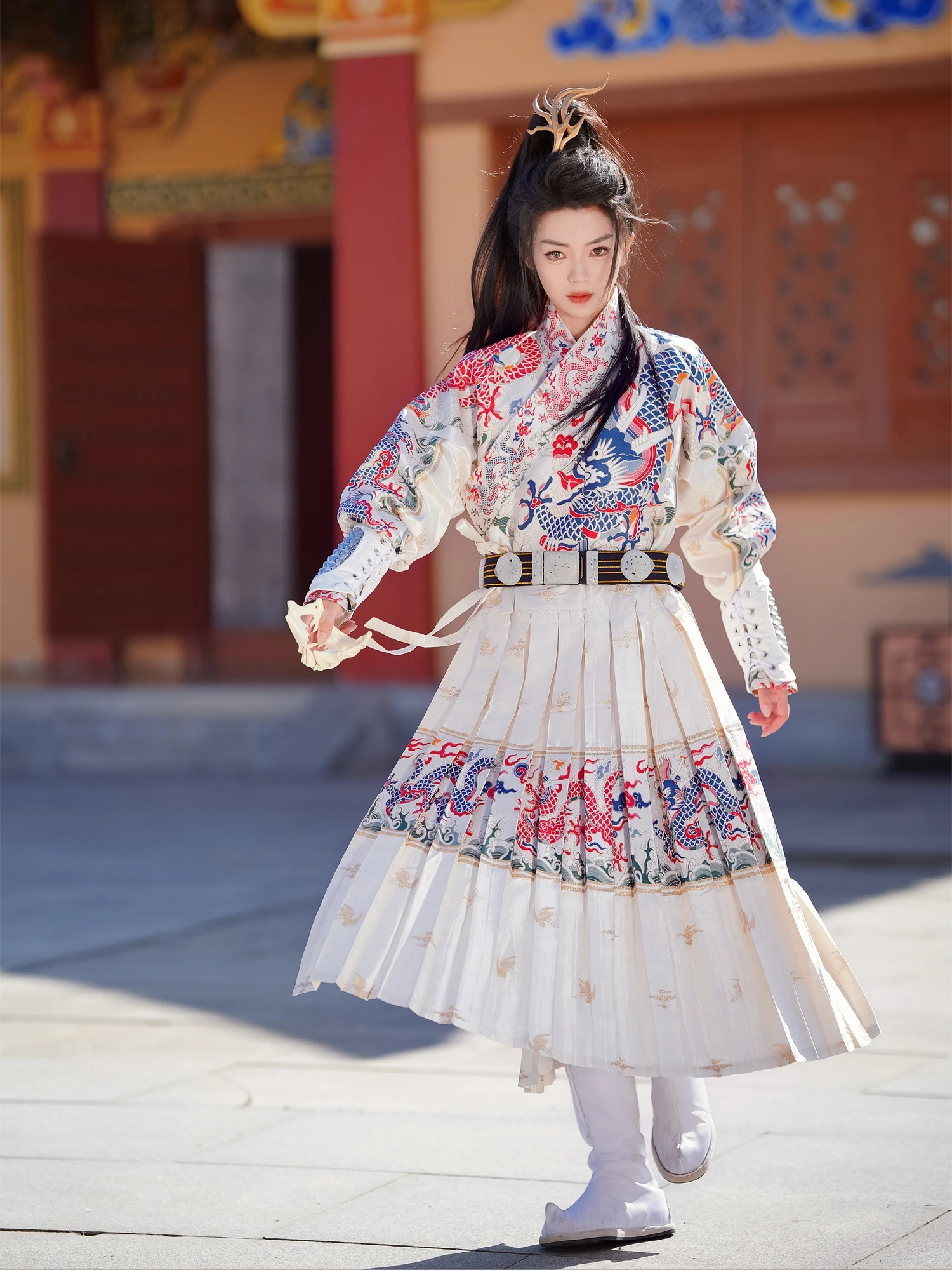 

Nanan Taste Original Dragon Roar G-neutral Ming Dynas-sle Fly Fi Костюм Традиционная китайская одежда для стрельбы из лука