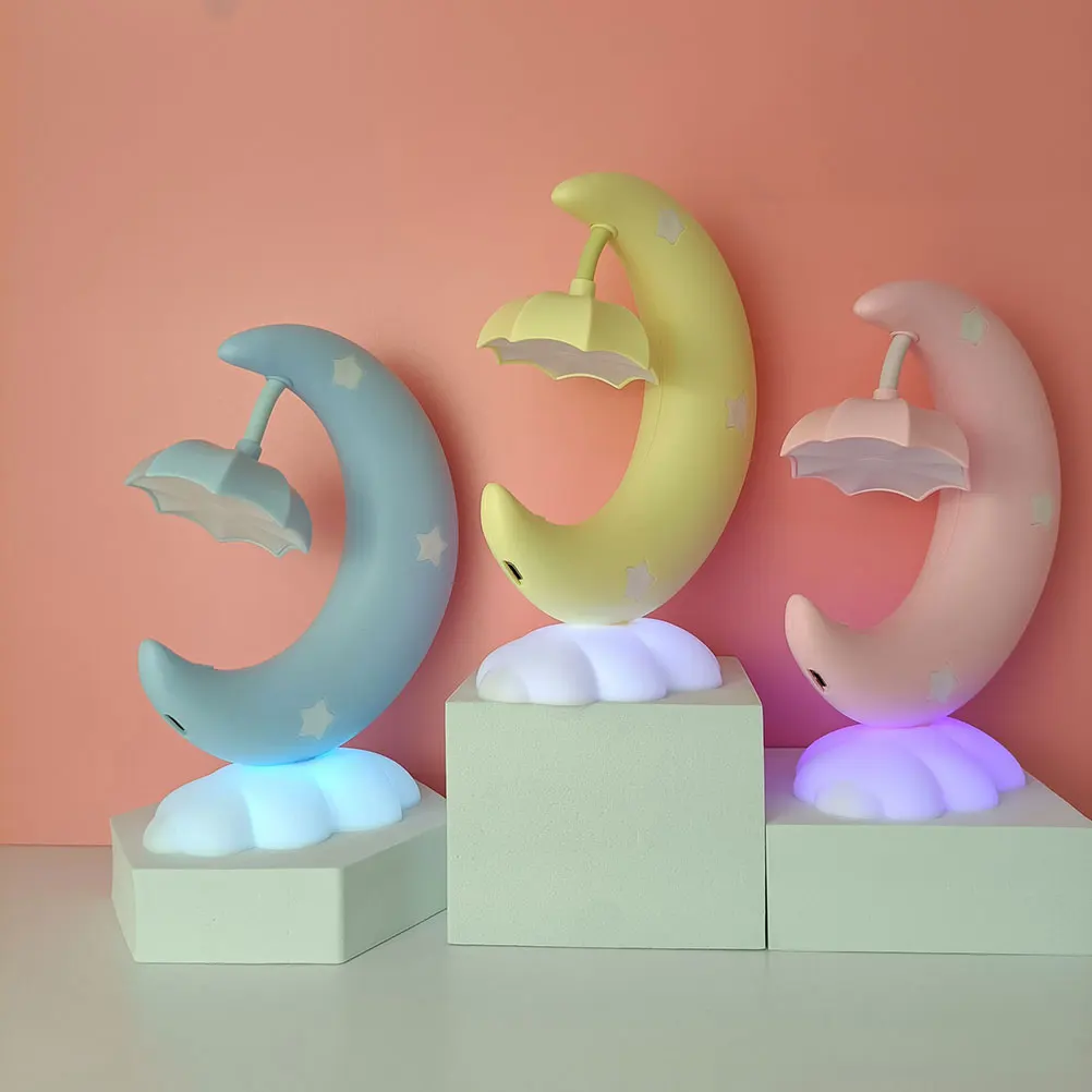 

LED Night Light Desk Lamp Decor Adorable Plastic Tabletop Bedside Child Home Room Atmosphere Creative Unique Simple
