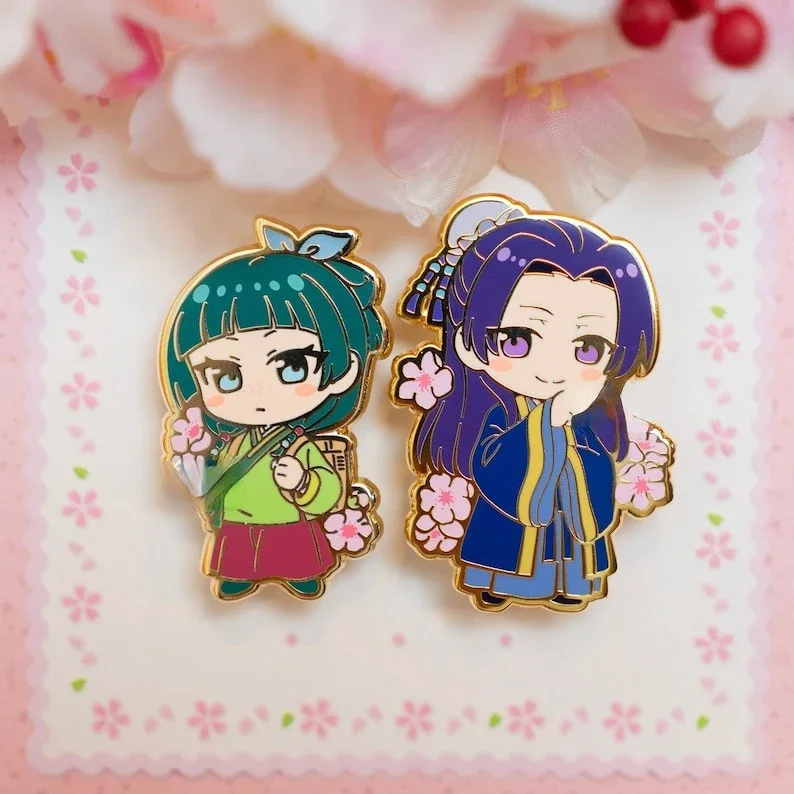 Maomao and Jinshi Hard Enamel Pin-The Apothecary Diaries