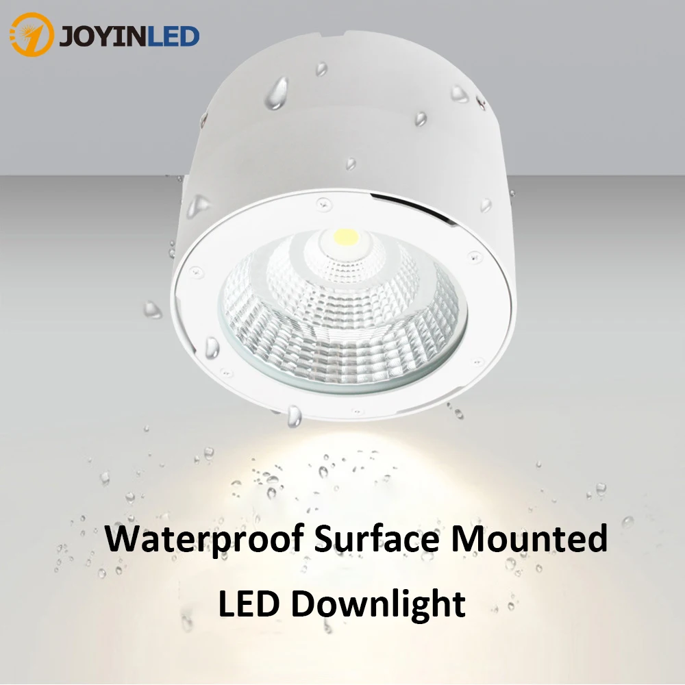 Commercial Lighting Waterproof IP65 Led Spotlight Lamp Surface Mounted Led Ceiling Cob Downlight for Outdoor Shop Balcony Hotel