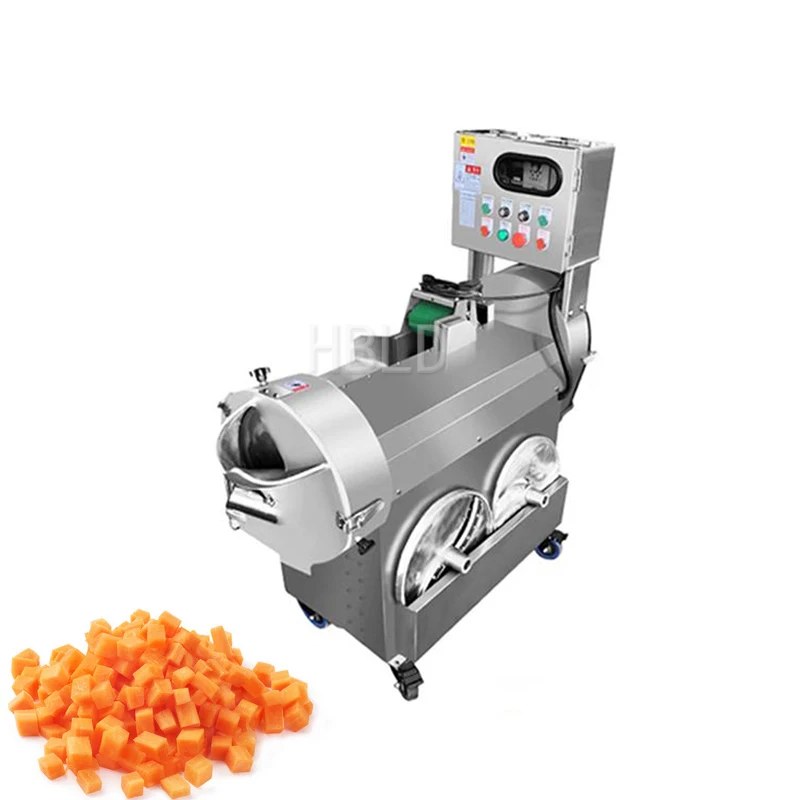 Large Capacity Automatic Vegetable Cutter Carrot Potato Cucumber Onion Shredder