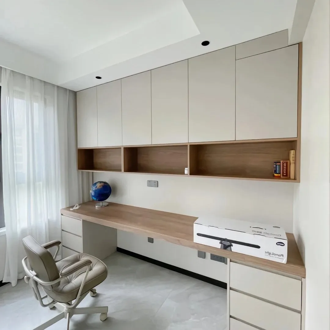 

&YUBAI Eco-Friendly Durable MDF Gaming Computer Desk with Storage Drawers Multi-Functional Design PVC Surface Bedroom
