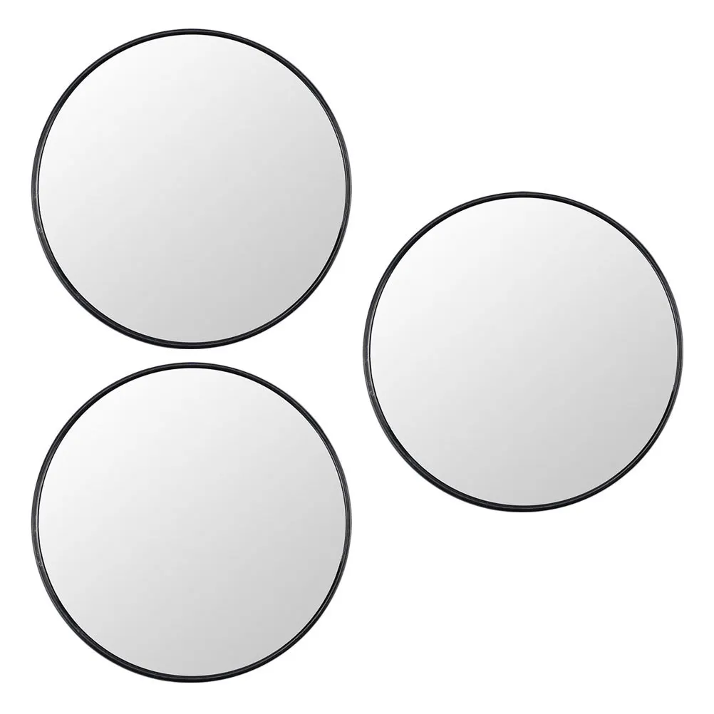 Miroir de maquillage Portable, 3 pièces, conception à ventouse de haute qualité, Compact, vanité de voyage, miroir grossissant de forme ronde pour dames