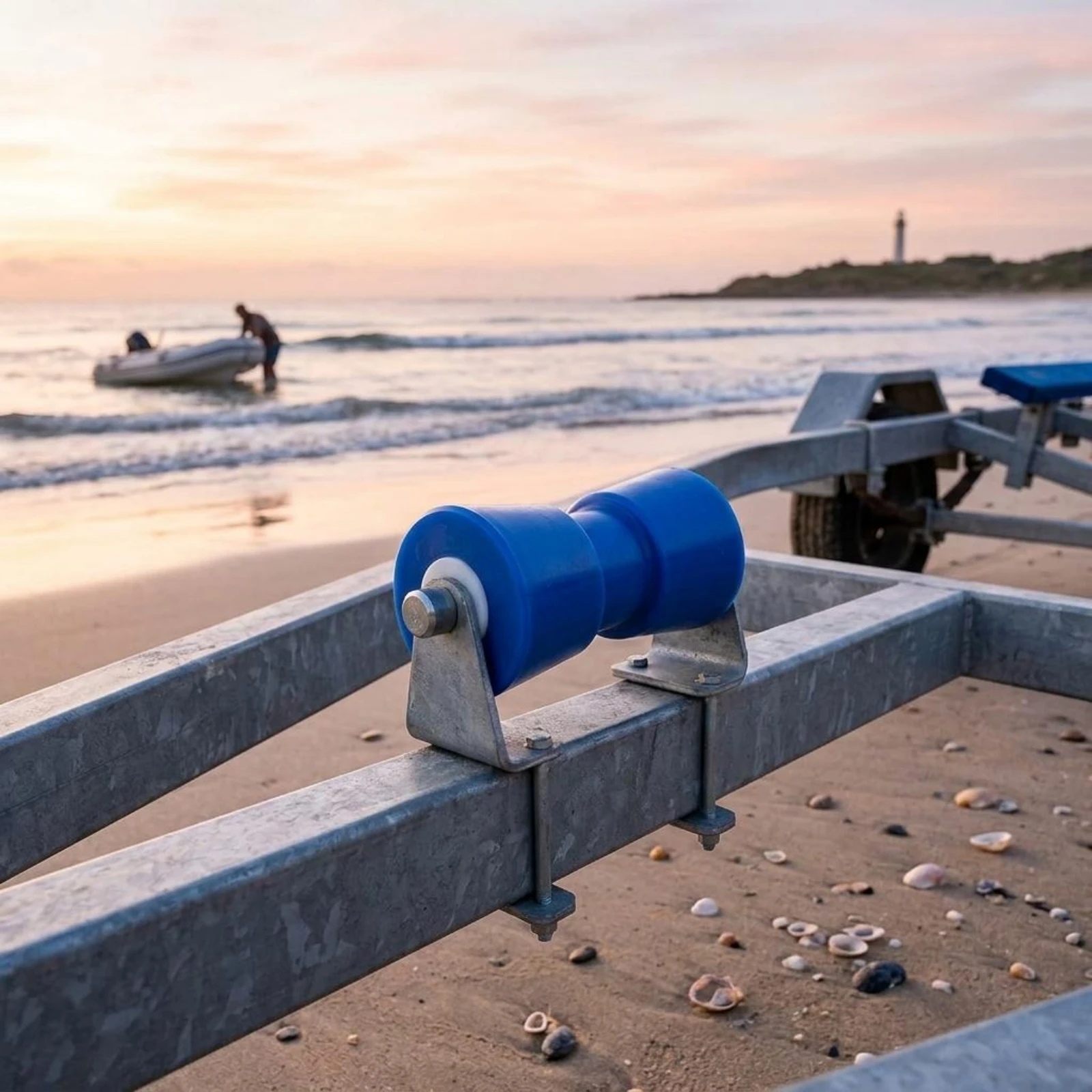 Boat Carrier Roller Through-Hole Bottom Carrier Wheel Molded Cylindrical Roller Stable Support Marine Hardware Effortless