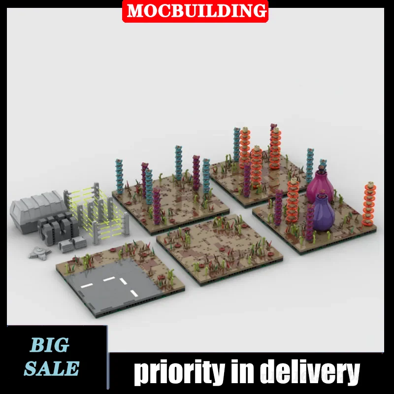 Space Wars Playset Model Building Block MOC Assembly DIY Collection Series Boy Toy Gifts