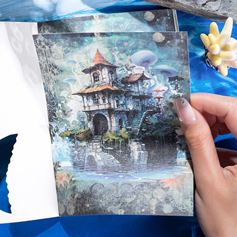 30 pcs Underwater world theme material paper Decorative Diary Album Stationery Background paper Junk Journal Supplies