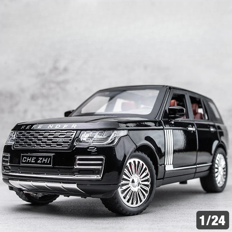 

1:24 Rover SUV Alloy Car Model Diecast Metal Toy Vehicles Car Model Simulation Sound and Light Children Gift