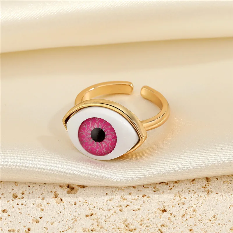 International Style Terror Devil's Eye Ring Men's April Fool's Day, Halloween Hip Hop Rock Passionate Joy Band Atmosphere Ring