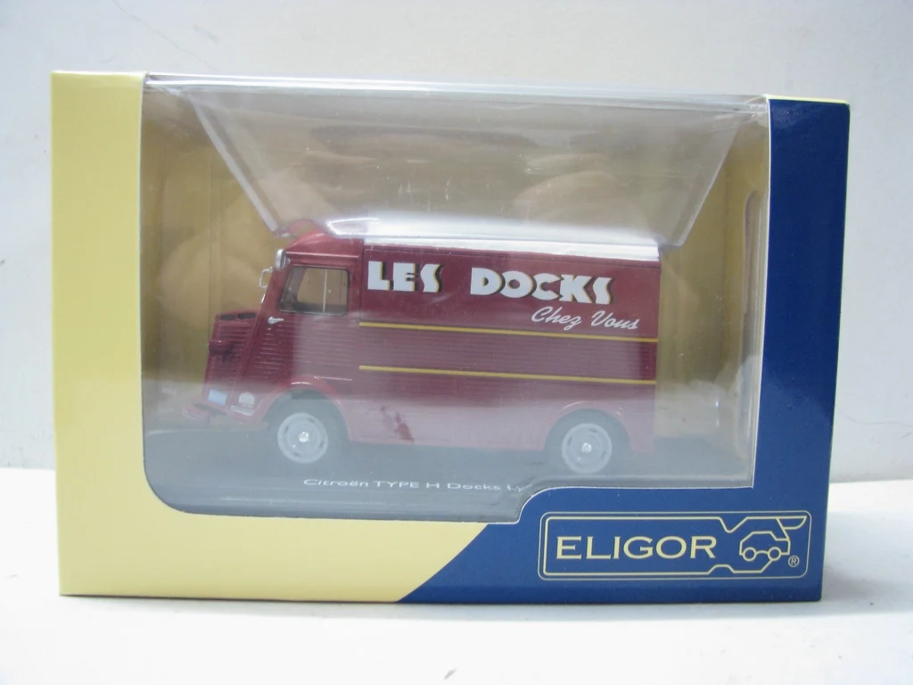 

Литой под давлением масштаб 1:43 ELIGOR Citroen TYPE H Docks Lyonnais, модель автомобиля из сплава, Коллекционная игрушка, подарок, сувенир, украшение для дисплея