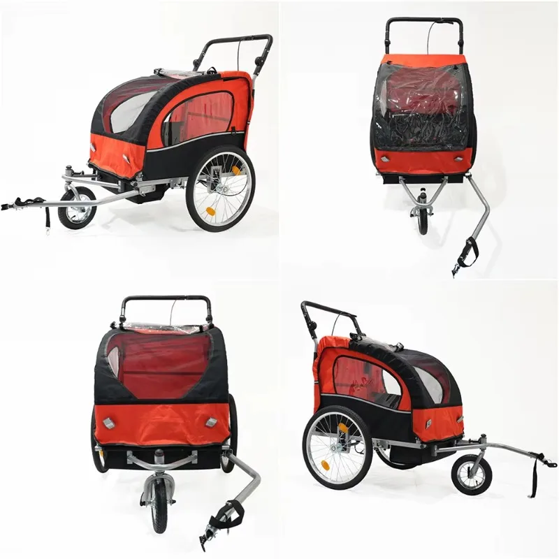Foldable children's bicycle trailer, light children's bicycle frame, suitable for outdoor riding and camping