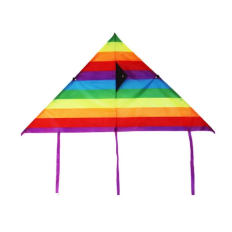 New Colorful Rainbow Kite Outdoor Kites Flying Toys Kite For Children Kids With 60M Kite String Outdoor Fun Sports Kites Toys