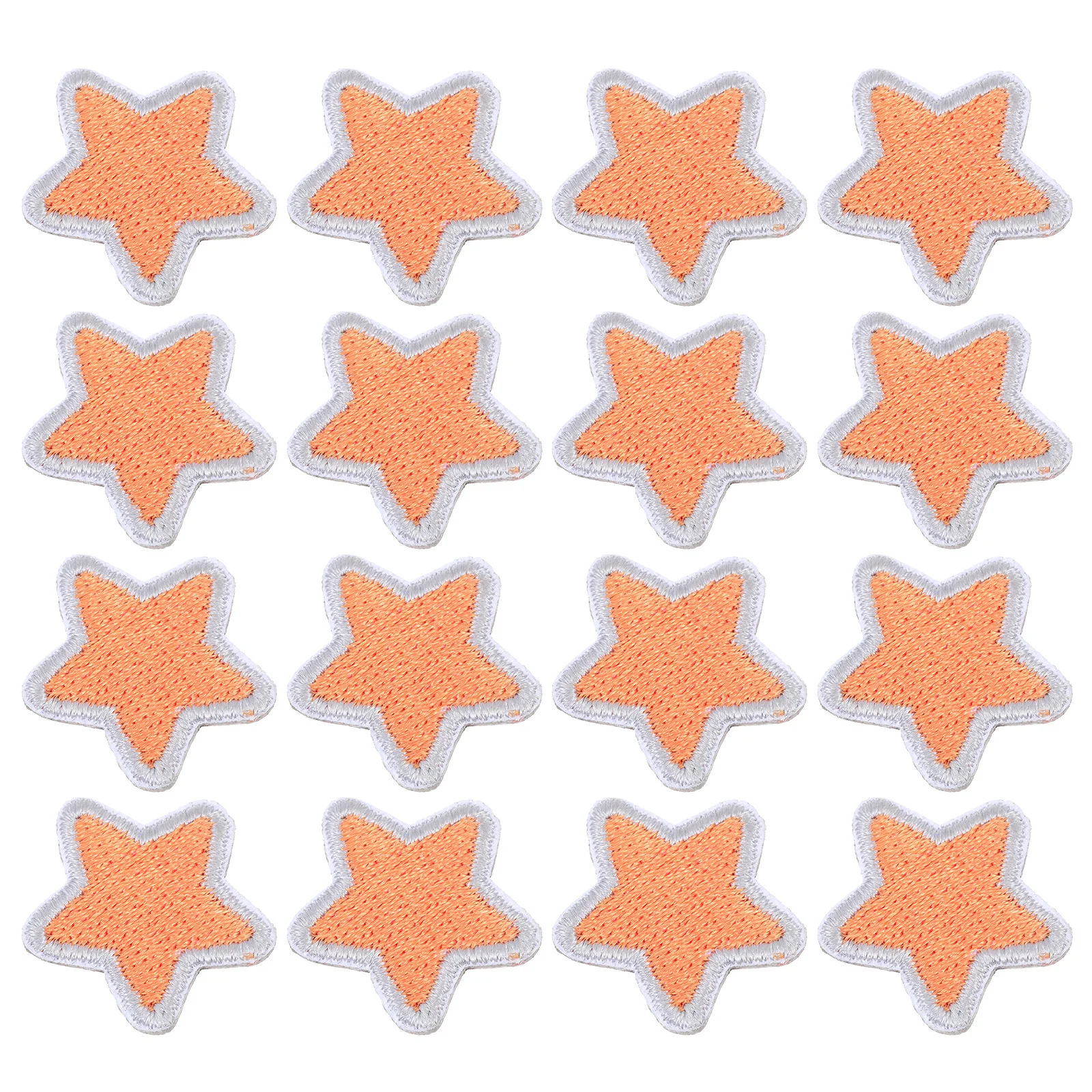 

20Pcs Self-Adhesive Embroidered Five-Pointed Star Patches for Clothes Jackets Repair Decorative DIY Applique Supplies