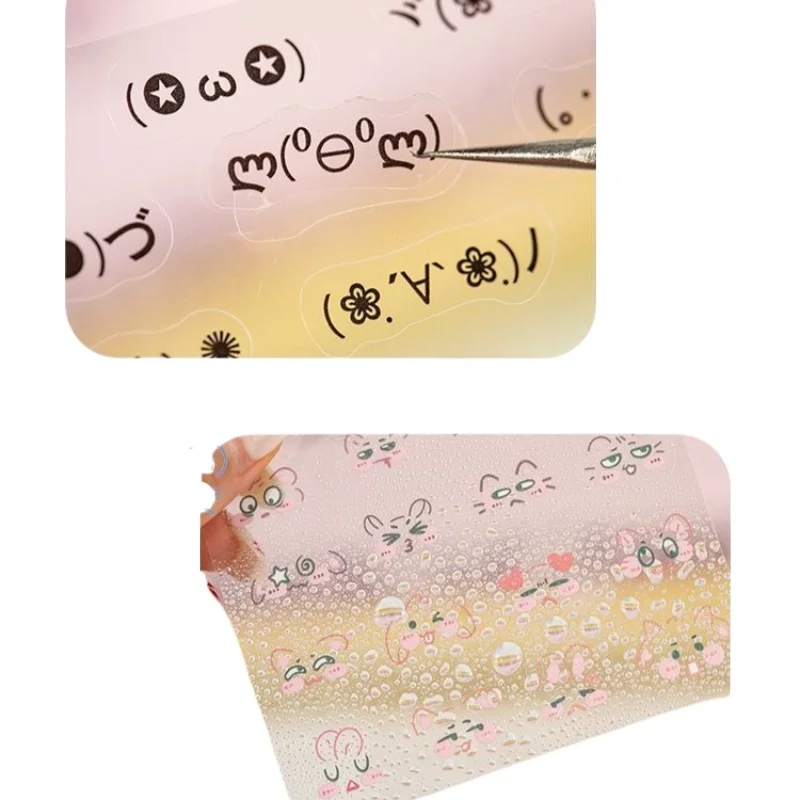 24 Sheets Kawaii Mini Deco Sticker Book Scrapbooking Stickers Stickers Aesthetic Cheap Stationery Supplies Journaling Stationery