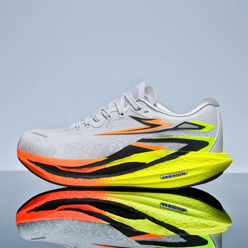 

Men Running Shoes Jogging Sneakers Trainer Race Cushioning Outdoor Sport Shoes Mesh Off-road Shoes BreathableCoupleNon-SlipShoes