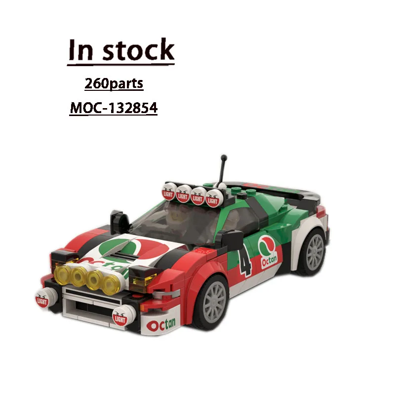 

MOC-132854 Классический культовый маленький городской спортивный автомобиль, модель строительного блока 260 деталей MOC, креативные детские игрушки для мальчиков на день рождения
