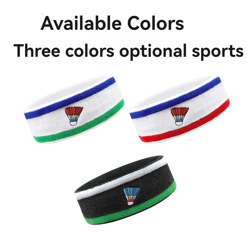 1Pcs Cotton Sports Headband Antiperspirant Sweatband Protection Basketball Tennis Badminton Adult Kids Fitness Sweat Hair Band