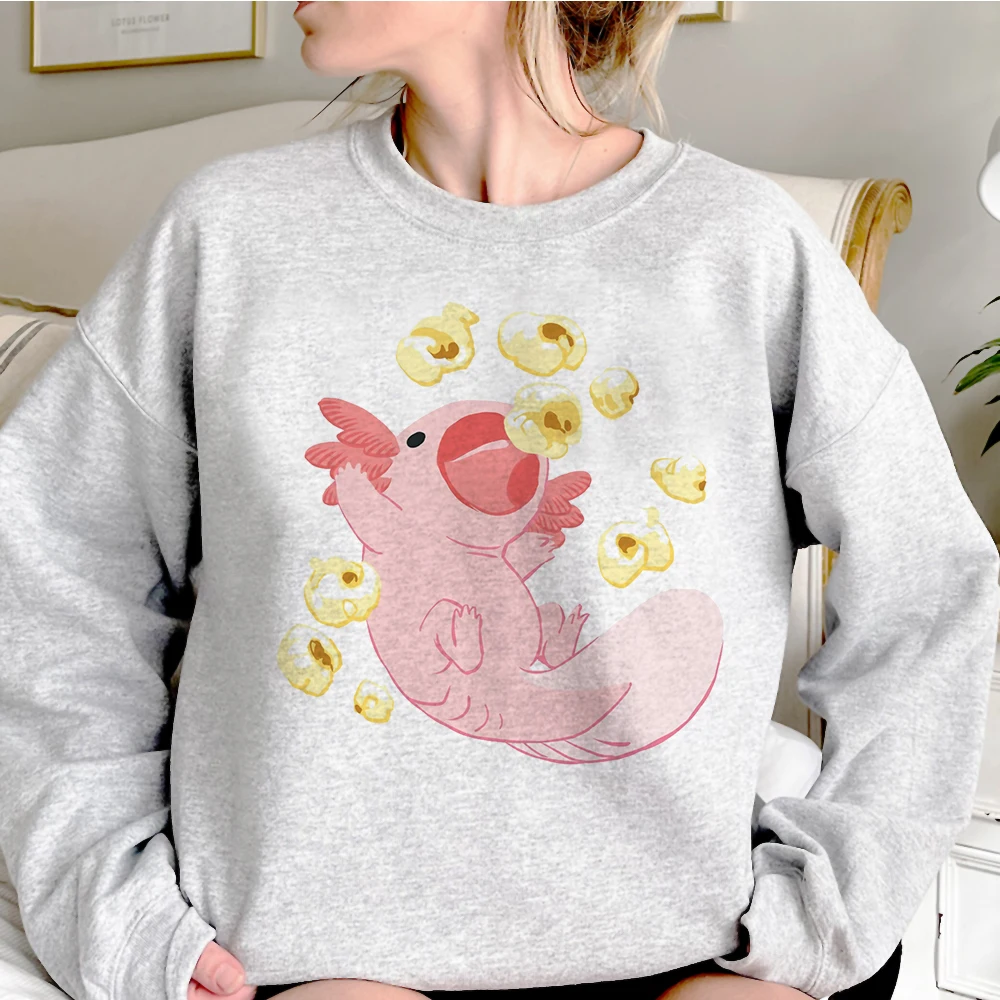 Ajolote Axolotl hoodie funny harajuku Japanese youthful teen sweatshirts printed design harajuku Y2K