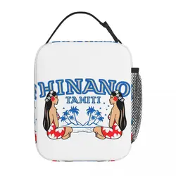 Beer Hinano Tahiti Logo Thermal Insulated Lunch Bag for Travel Reusable Food Container Bags Cooler Thermal Lunch Boxes