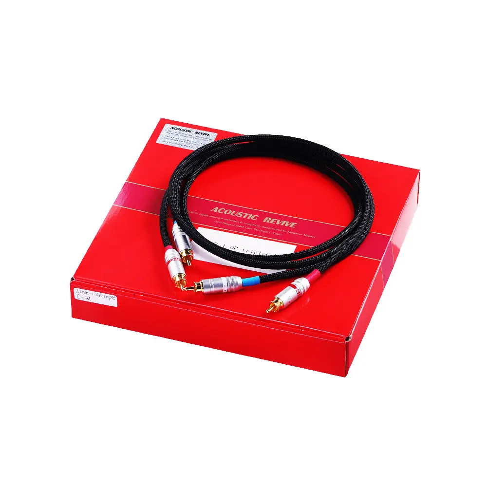 Japanese Acoustic Revive Sound God LINE Series 1.0R-TripleC-FM Analog RCA Signal Cable