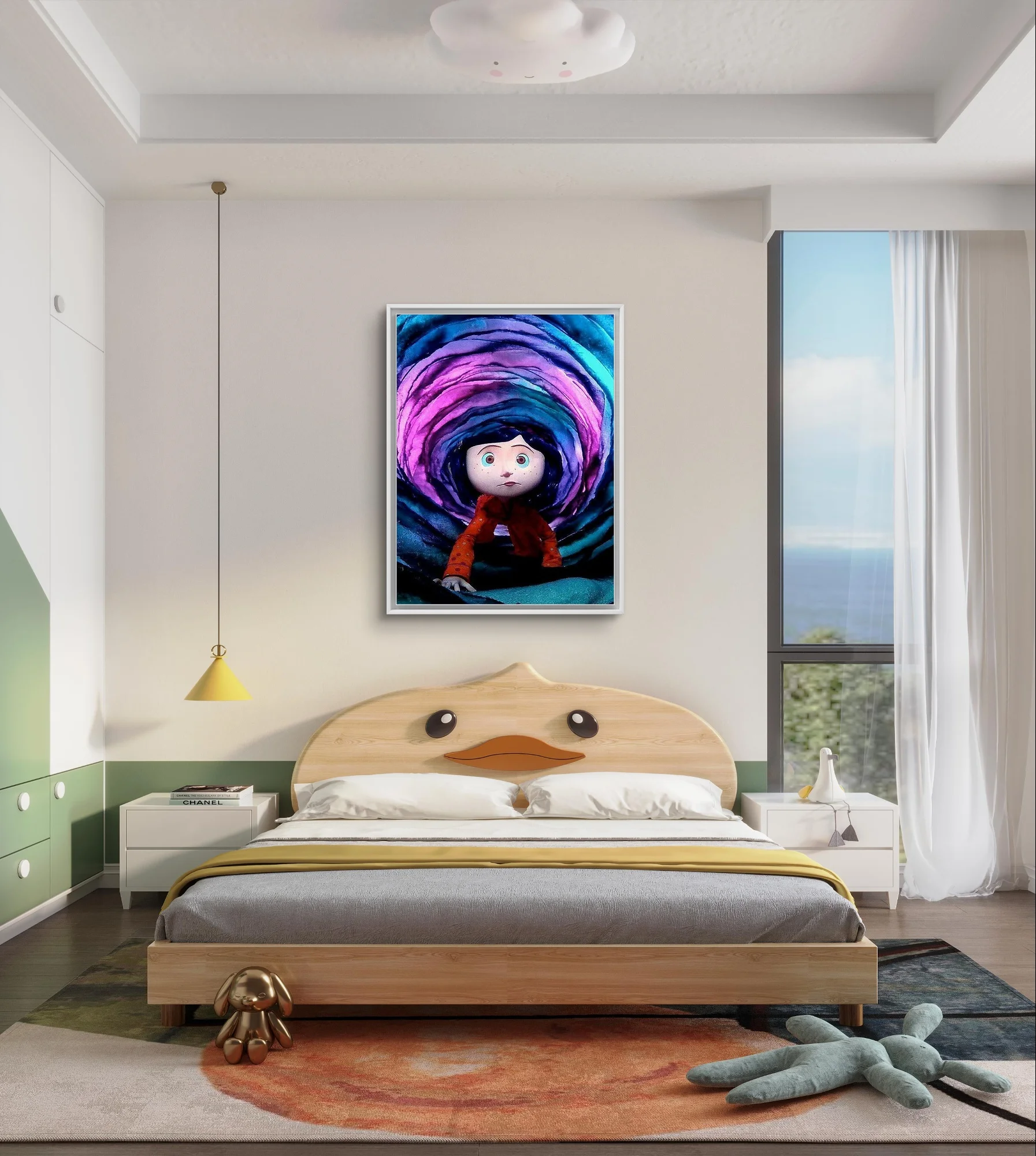 C-Coraline Secret Door Diamond Painting Kit Animation Movie Pictures Diamond Embroidery Cross Stitch Kid Handicraft Home Decor