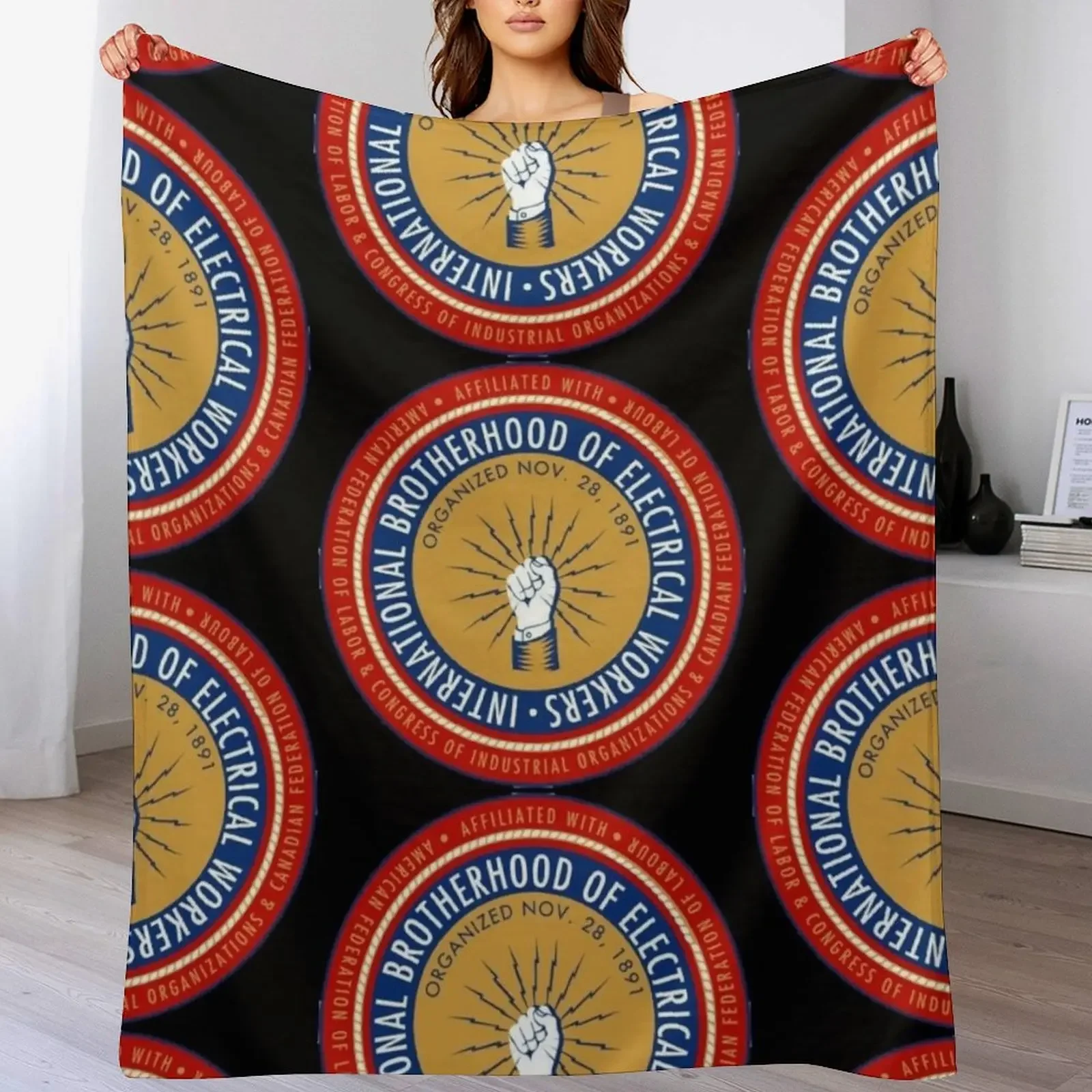 

IBEW electrician - Cool Throw Blanket Luxury Luxury Throw Nap Blankets