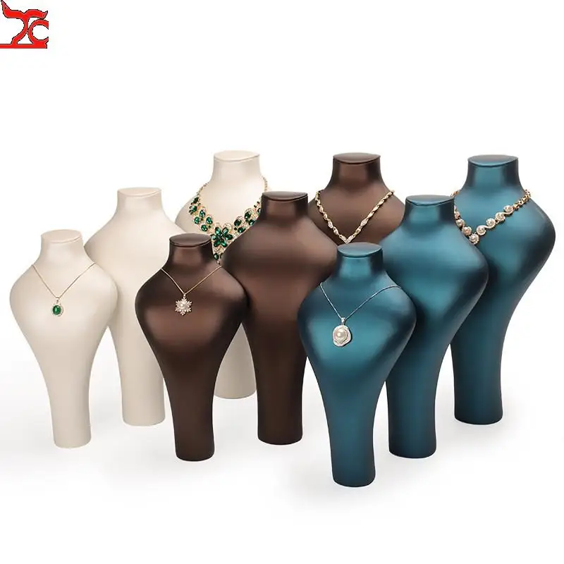 1Pc Mannequin Bust Necklace Display Rack Showjewelry Display Stand Earrings Organizer Holder Necklace Exhibition Stand Shelf