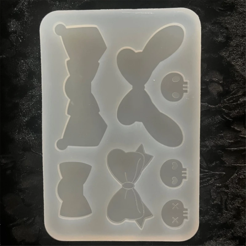 E15E Resin Shaker Bowknot Silicone Mold Filling Mold for DIYs Craft Jewelry