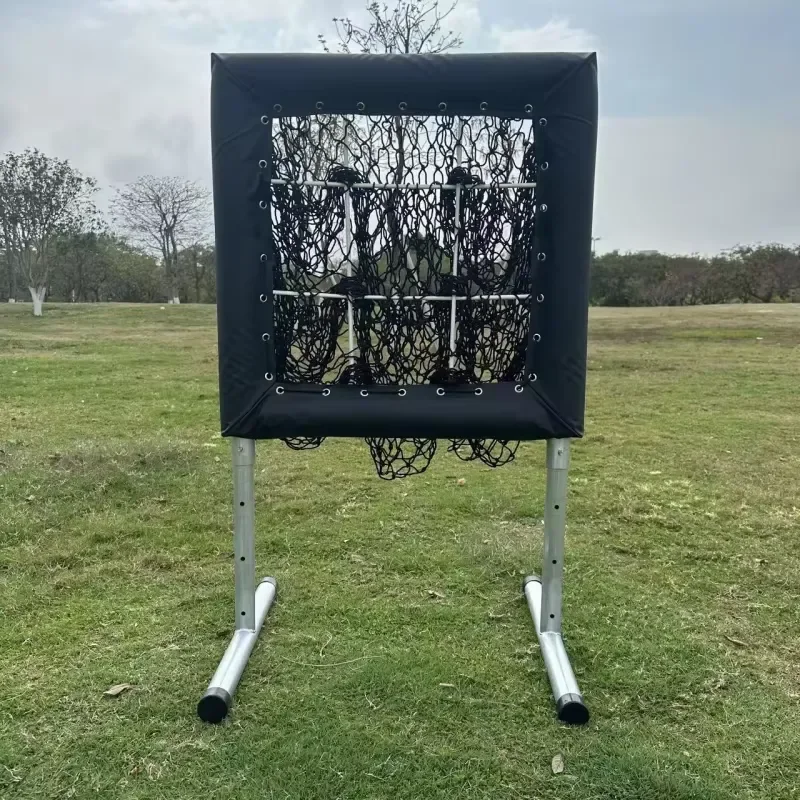 Portable baseball and softball training equipment 9 pocket pitching nets for batting and pitching practice