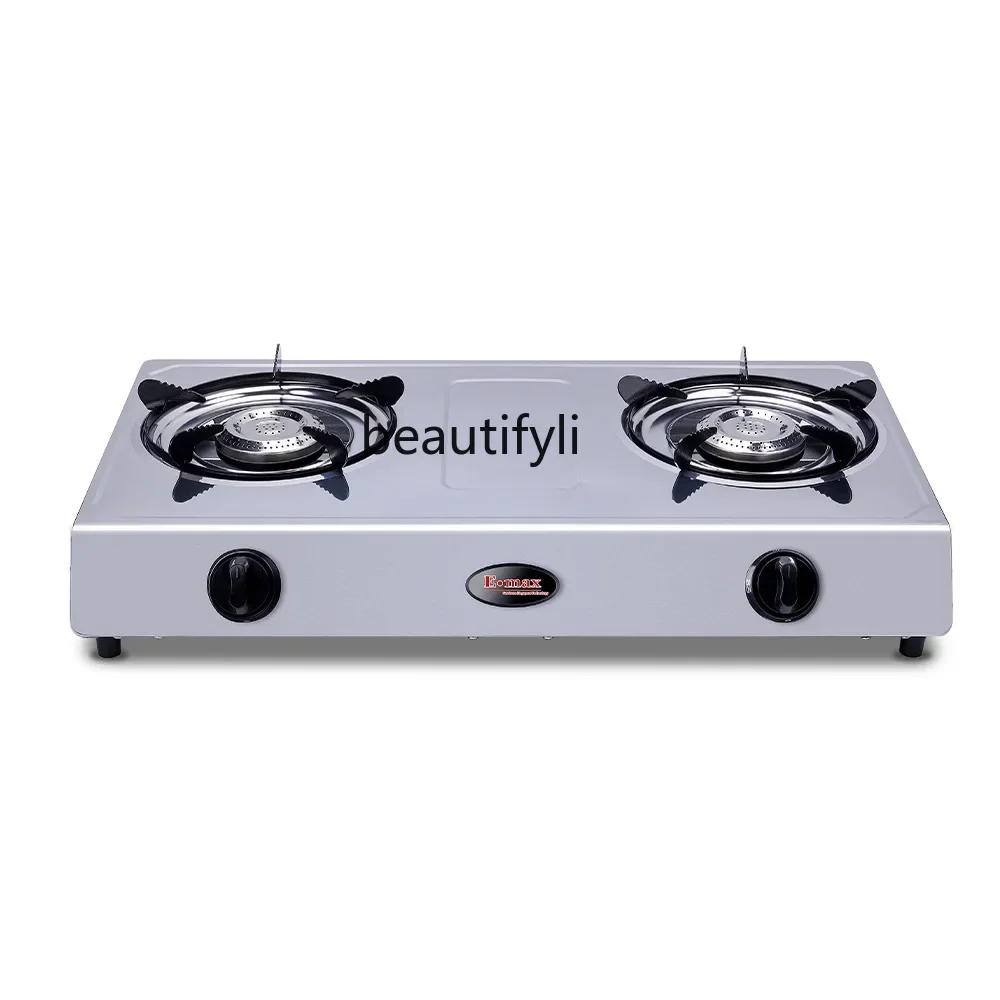 

smt61 Stainless steel binocular gas stove commercial stove liquefied wholesale desktop gas stove