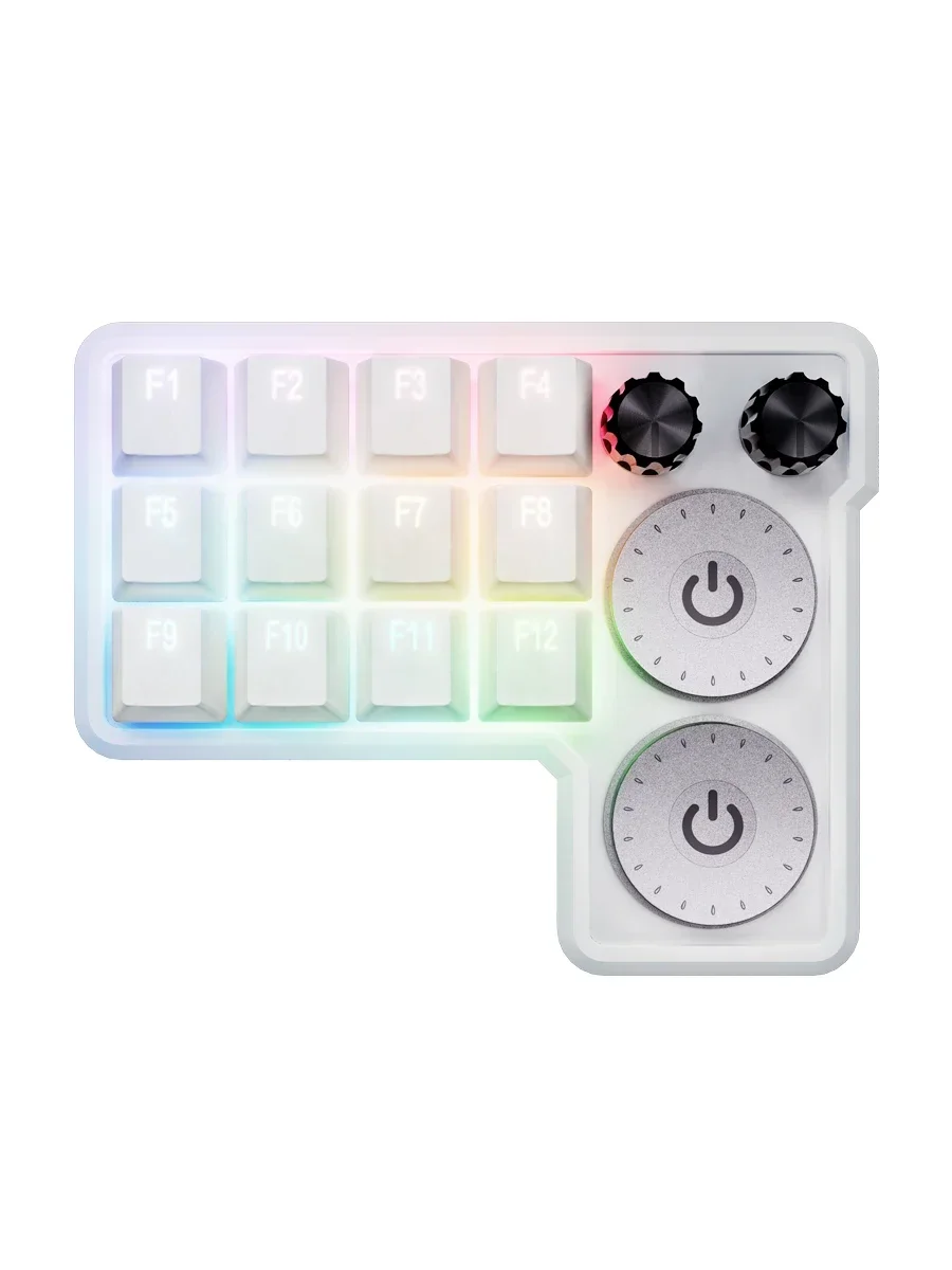 Imagem -06 - Youyou-teclado Personalizado com Botão Multifuncional Rgb Backlight Hot Swap Mini Teclado para Retoucher Editor Presente do Illustrator Yyr4