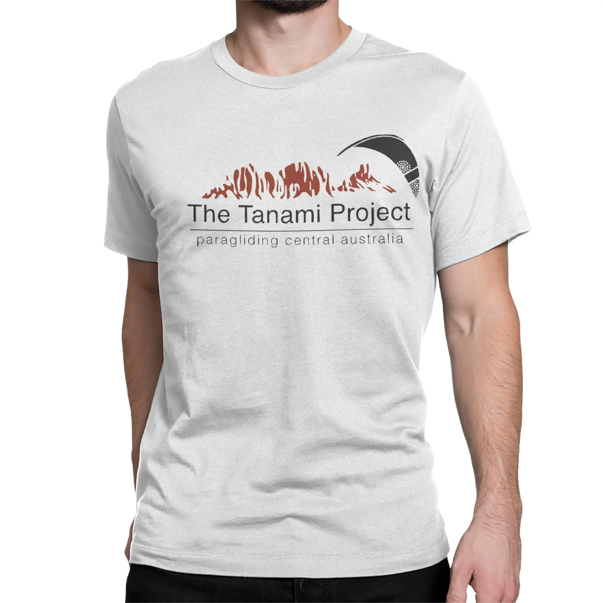 Paragliding The Tanami Project T-Shirt Men Women  Awesome 100% Cotton Tee Shirt O Neck Short Sleeve T Shirts Adult Tops