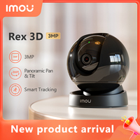 IMOU Rex 3D 3MP Indoor Wifi PTZ Security Camera AI Human Pet Detection Smart Tracking Two Way Audio Night Vision Baby Monitor