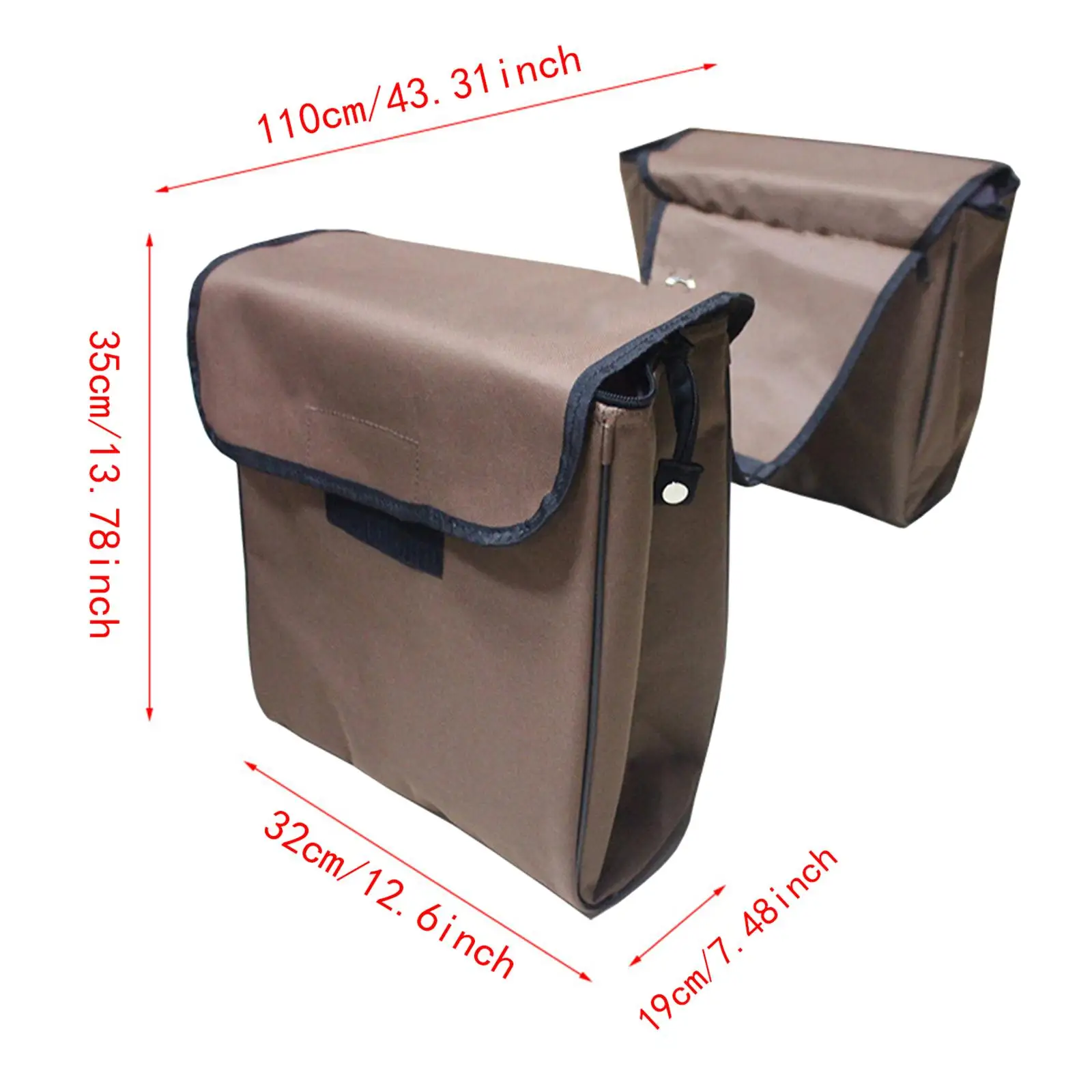 حقيبة سرج الحصان مع جيوب من قماش أكسفورد متعددة الأغراض وإغلاق آمن وحقيبة سرج محمولة لدعامة الرياضة في الهواء الطلق للنادي #6