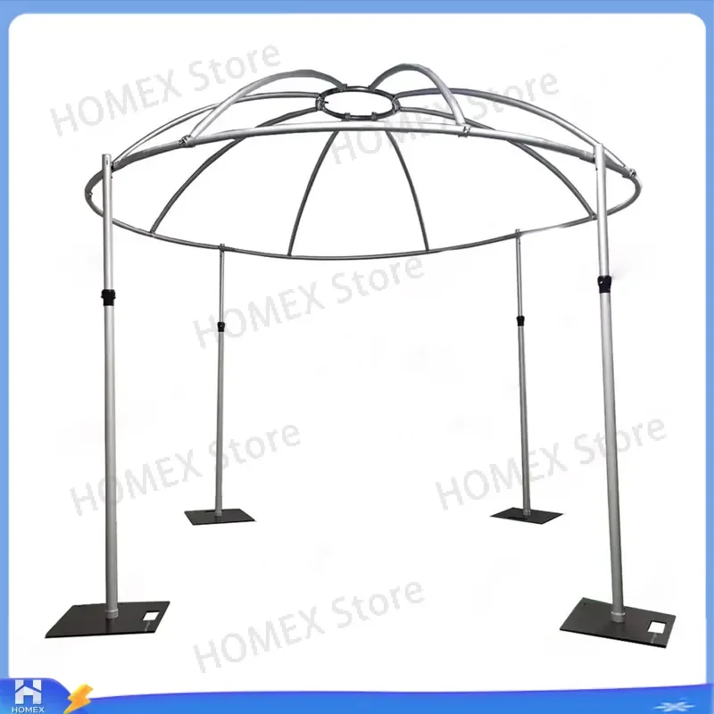 Sturdy Mushroom Top Wedding Backdrop Frame Metal Arch Stand for Curtain Decoration Ceremony Banquet Stage Event Display
