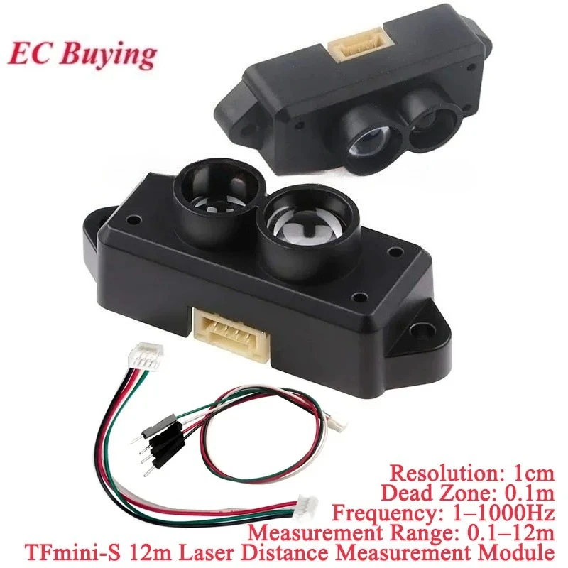 TFmini-S ToF Lidar Single-Point Micro Laser Ranging Finder Module for Arduino Pixhawk 4.5-6V UART I2C Interface TFmini Upgraded