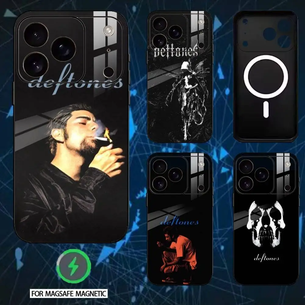 

Rock Band Deftones Phone Case For iPhone 17 16 15 14 13 12 Pro Max Plus for Mirror Wireless Magnetic Cover