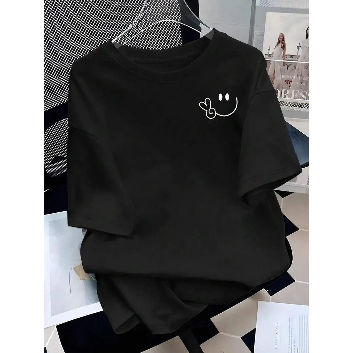 

Женская мягкая удобная футболка больших размеров Cleanfit Sle A-Line Sve Long Length pe Другой материал 00% без накладки на грудь