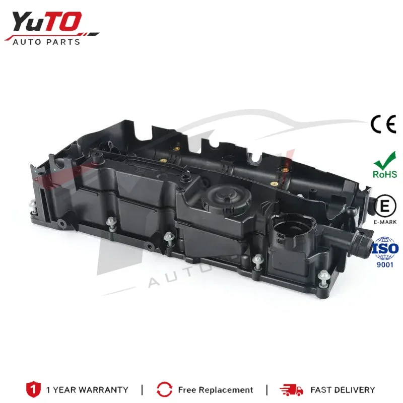 100% Leakage Tested Integrated PCV Valve Cover 11128589941 11128570828 For BMW 1 3 5 Series X1 X3 X5 Mini N47 B47 Diesel