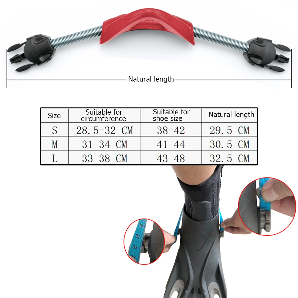 Correas de Talón de Repuesto para Aletas de Buceo Antideslizantes, Correas de Talón de Acero Inoxidable para Aletas de Snorkel Cressi Mares